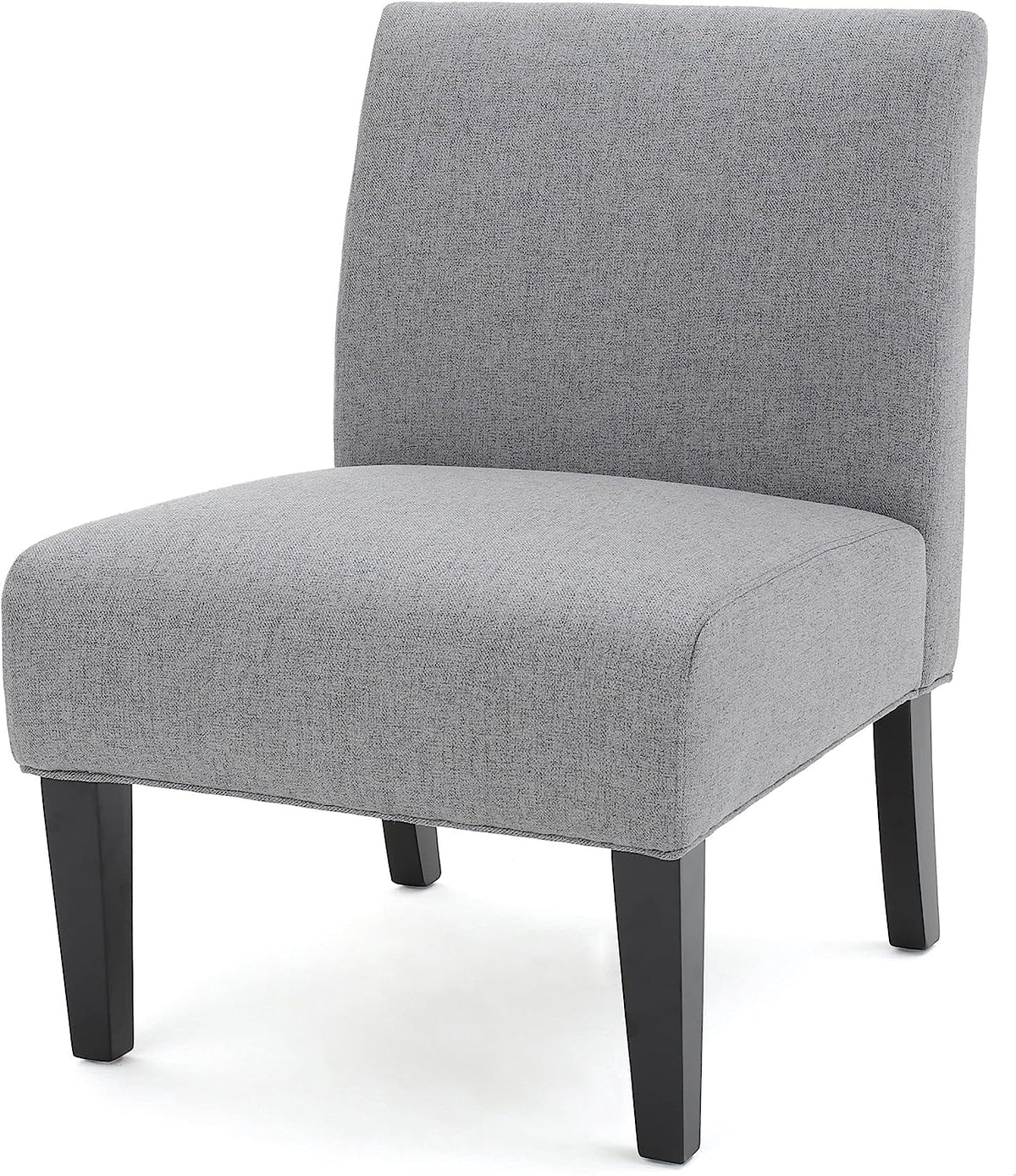 Accent Chair Fabric Light Blue / Grey / Teal