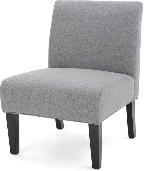 Accent Chair Fabric Light Blue / Grey / Teal