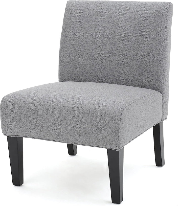 Accent Chair Fabric Light Blue / Grey / Teal