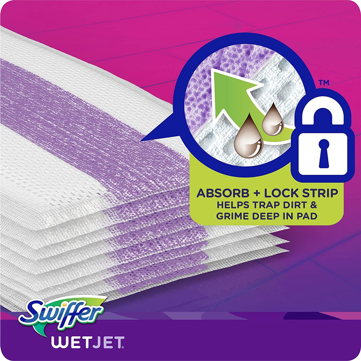 SWIFFER Wetjet Hardwood Mop Pad Refills 17PCS