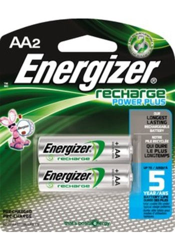 ENERGIZER Battery Aa Recharge Power Plus 2PK 1.2V 2300MAH Nimh AA2