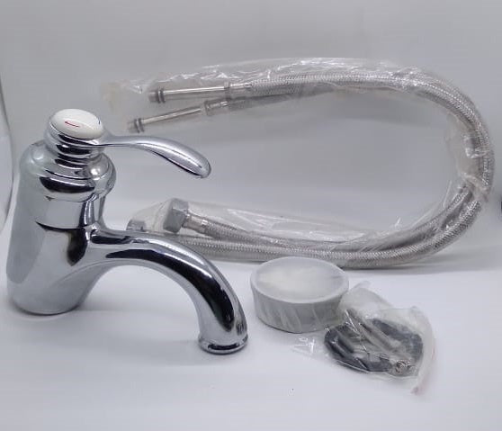 DIBILE Faucet Lavatory #539 Wht Knob 3 Turn