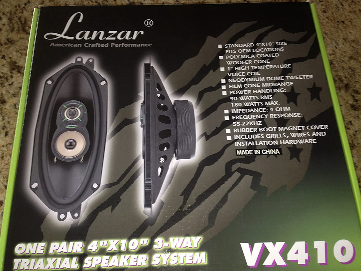 LANZAR Speaker Car VX410 4" X 10"