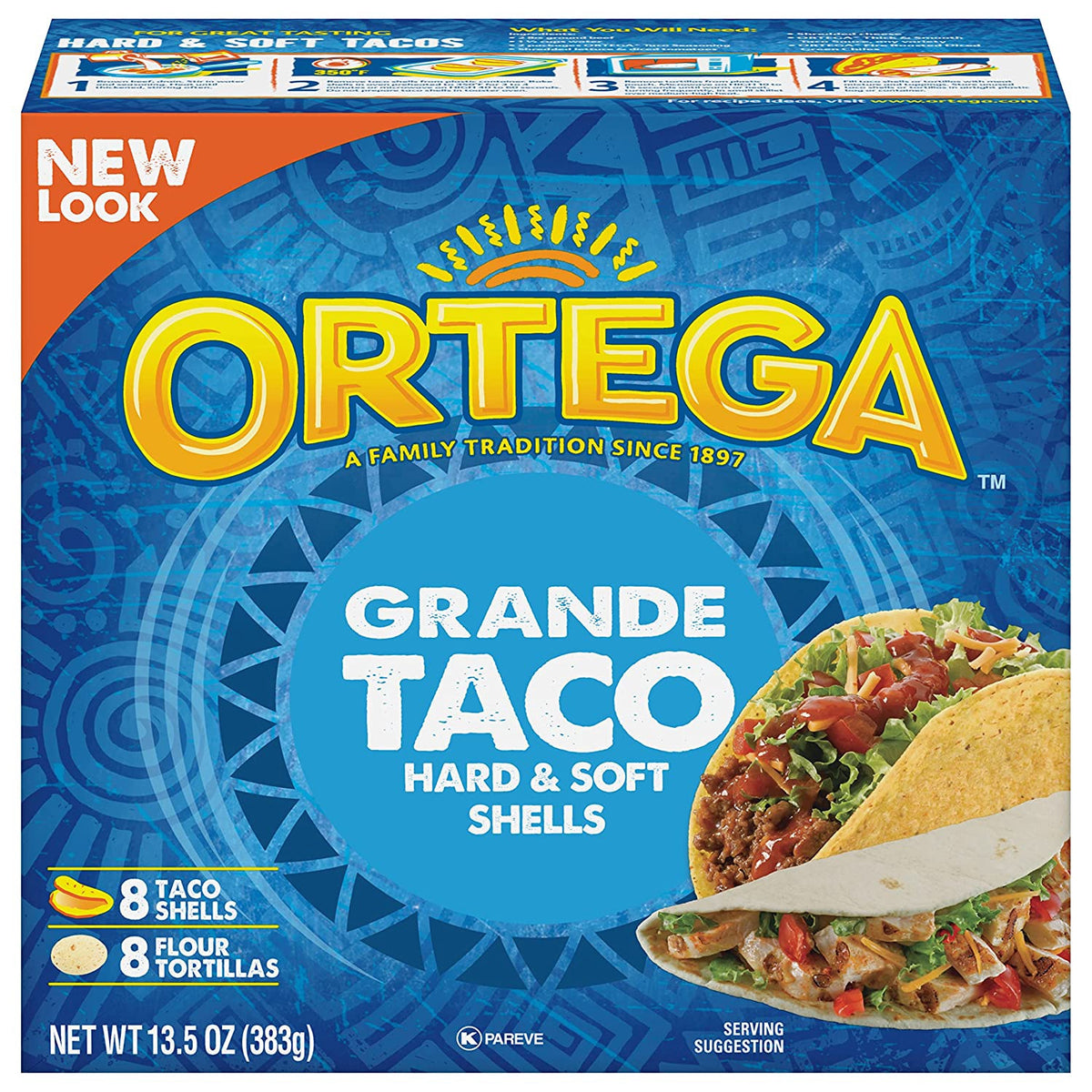 ORTEGA Grande Taco Hard & Soft Shells 13.5OZ 383G