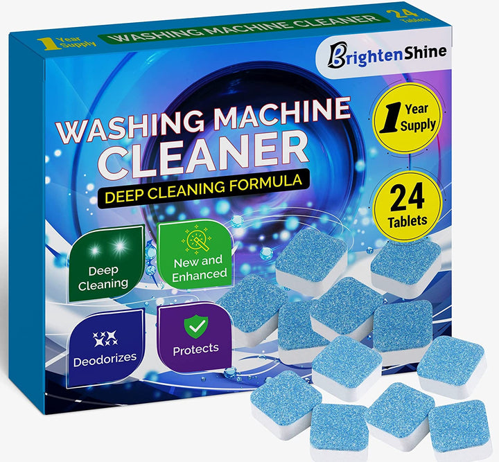 Washing Machine Cleaner 24 Tablets Brighten Shine