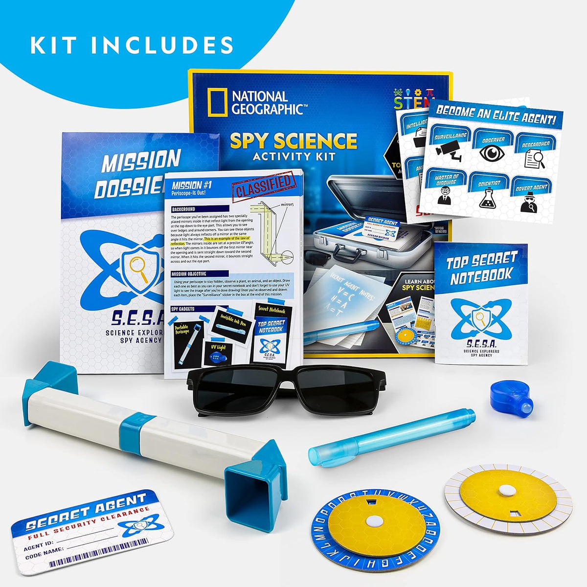 NATIONAL GEOGRAPHIC Toy Spy Science Kit