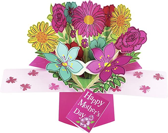 SECOND NATURE LONDON Mother's Day Greeting Card 3D Pop Up Second Nature