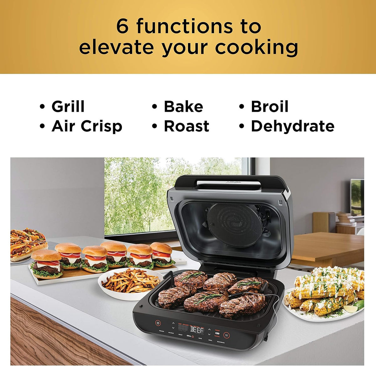NINJA Grill Indoor Foodi FG551 Xl 6-IN-1