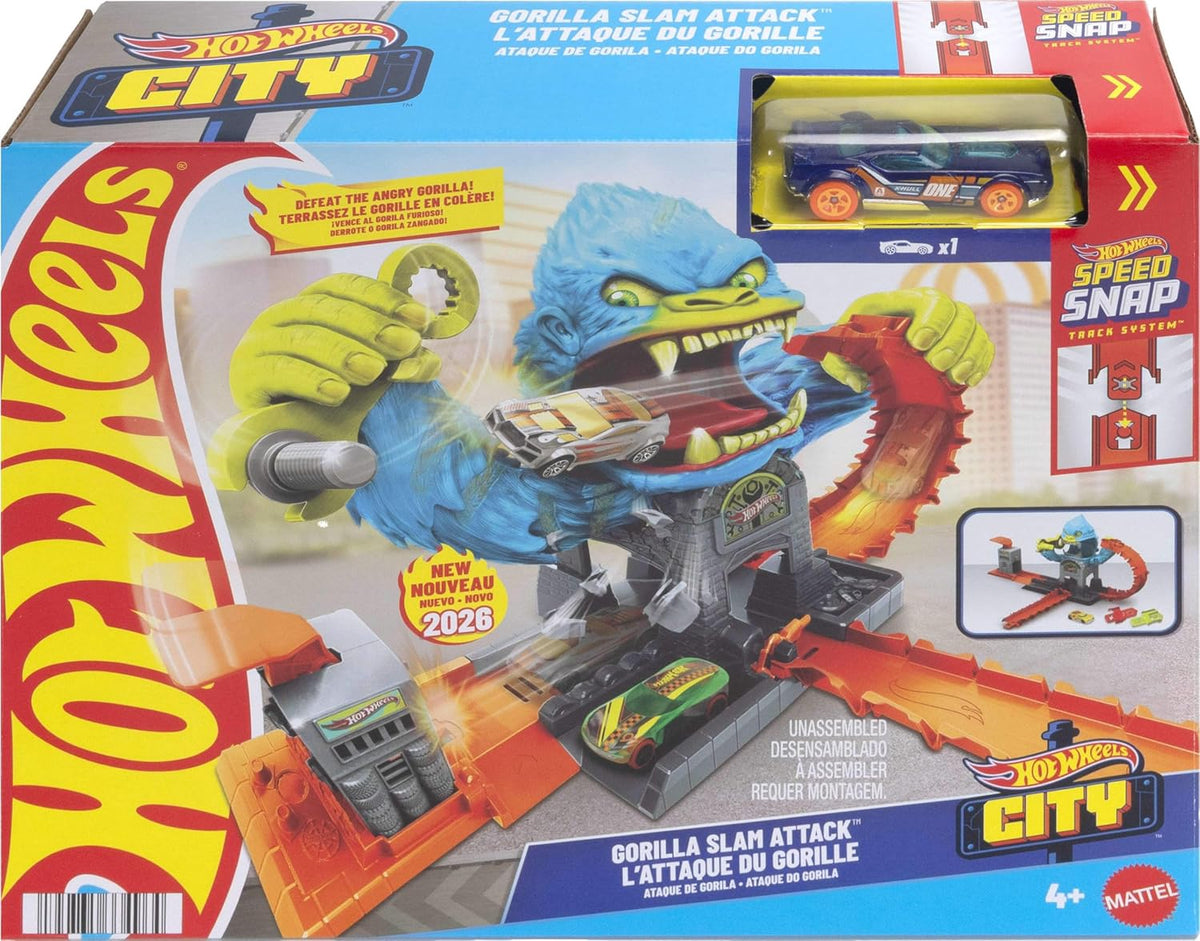HOT WHEELS Toy Gorilla Slam Attack Track Set