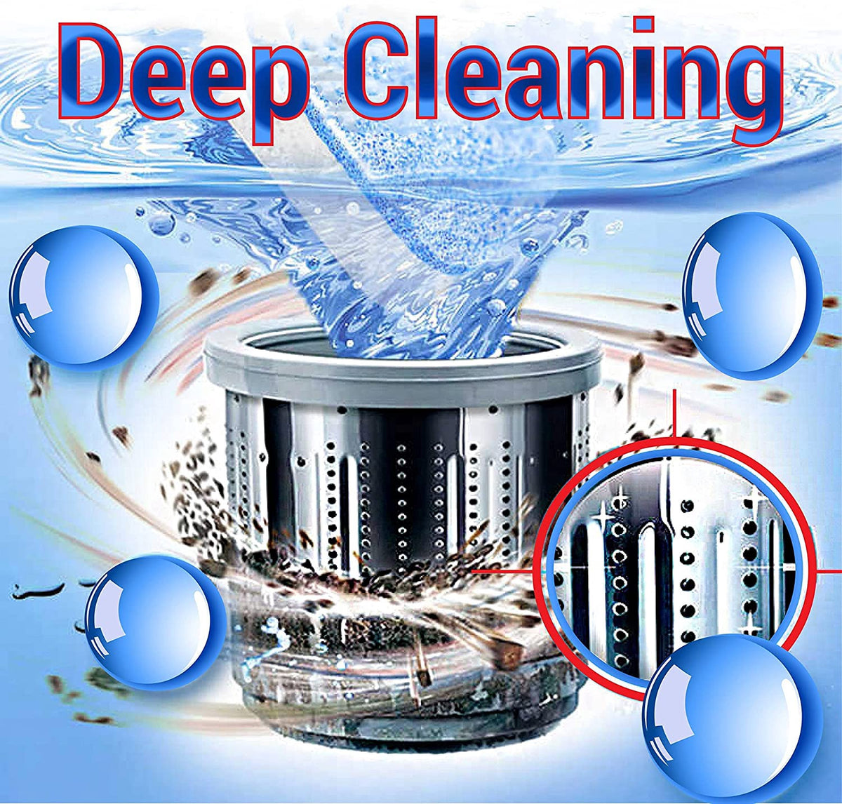 Washing Machine Cleaner 24 Tablets Brighten Shine