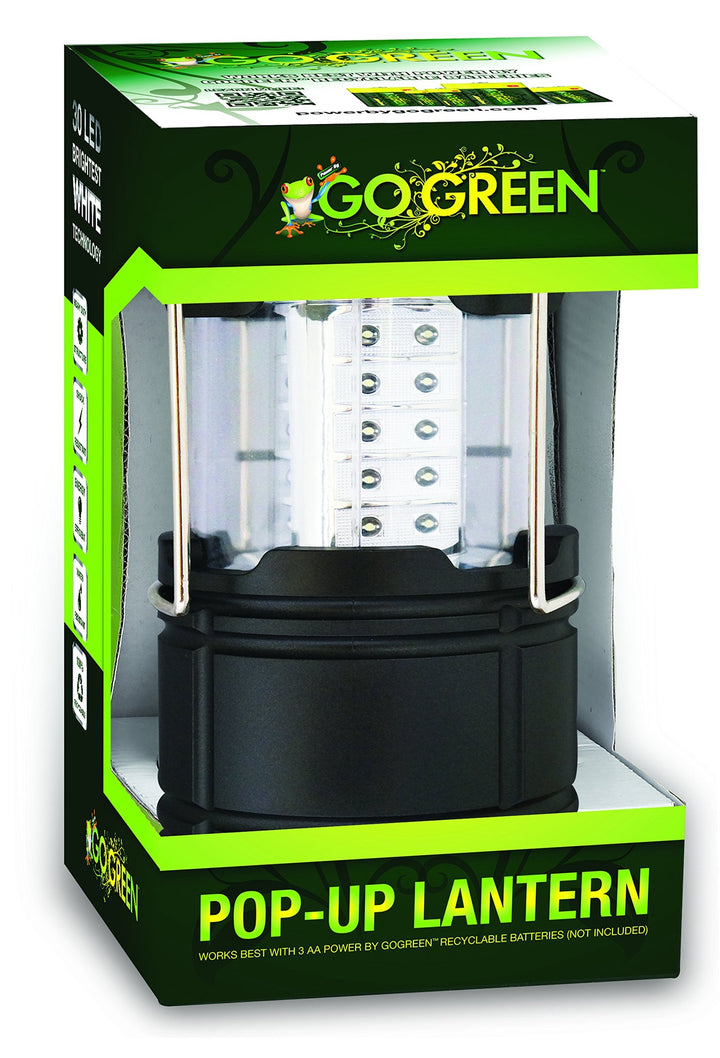GO GREEN Rechargeable Lamp LED Gogreen GG-113-30LPOP 30LED Pop Up Lantern