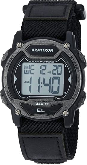 ARMITRON Watch Digital Chronograph Nylon Strap Unisex 7004RED / 7004GBK