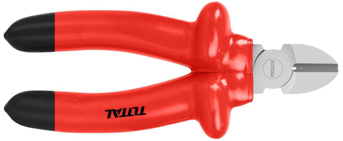 TOTAL Pliers THTIP261 Red Insulated Diagonal Cutting 160MM