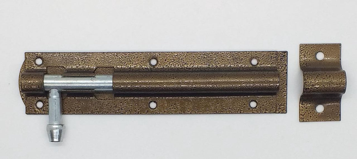 Tower Bolt 6" Gold Antique Heavy 923A
