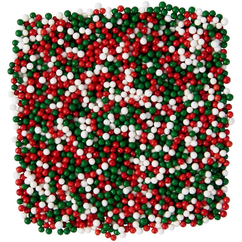 WILTON Baking Sprinkles Nonpareils Holiday 13.6OZ 385G 710-2628