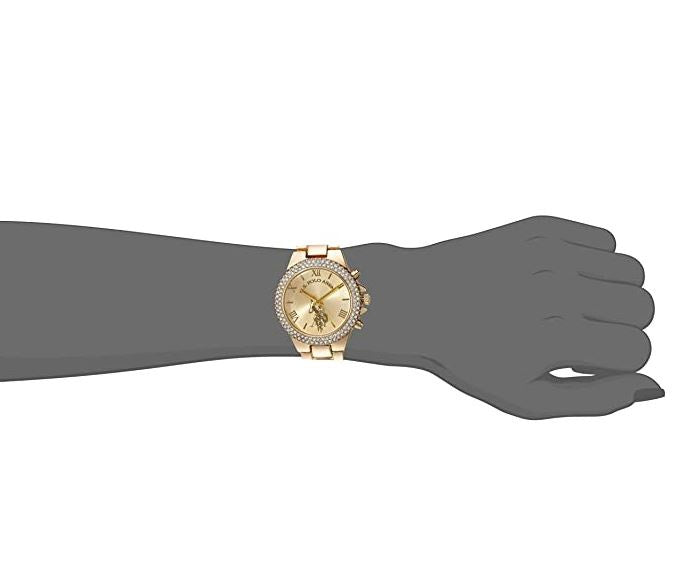 US POLO ASSN. Watch Women U.s. Polo Assn. GOLD-TONE ANALOG-QUARTZ with Alloy Strap 8 USC40032AZ