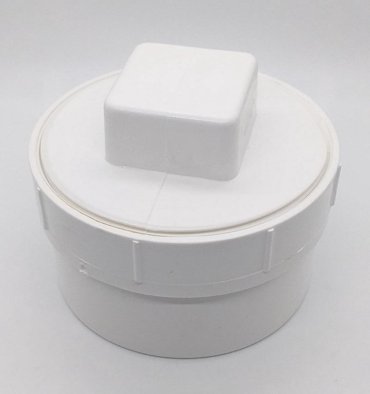 PVC Cleanout 4" Plug & Adapter
