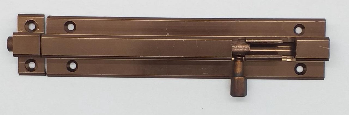 Tower Bolt 6" Bronze Copper Square Barrel