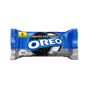NABISCO Oreo Cookies and Cream Cookies 1PACK of 4-COOKIES Single 36G