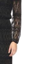 NINE WEST Dress Maxi Size 6 BLACK/GOLD Off Shoulder