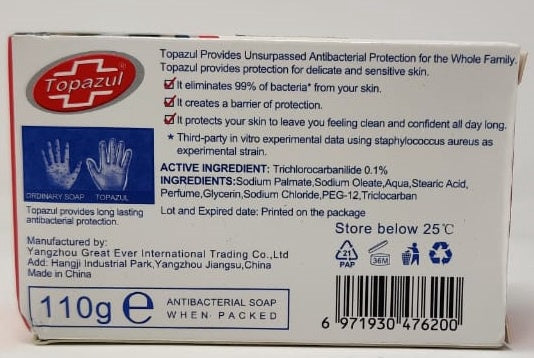 TOPAZUL Soap 110G ANTI-BACTERIAL 99%