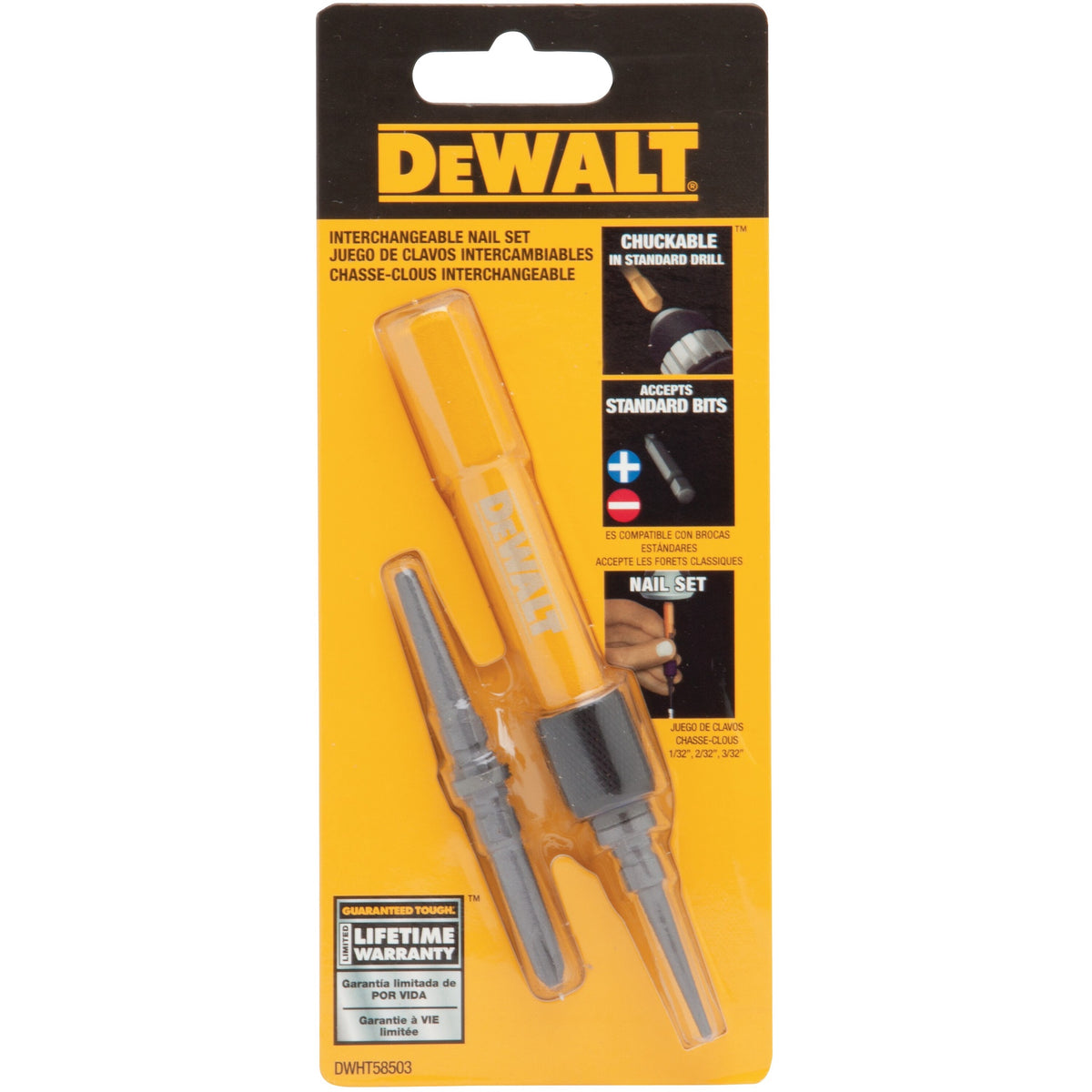 DEWALT Nail Set Interchangeable DWHT58503