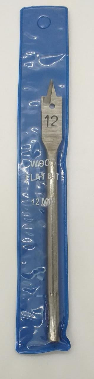 Drill Bit Flat Wood 12MM Blue Pack