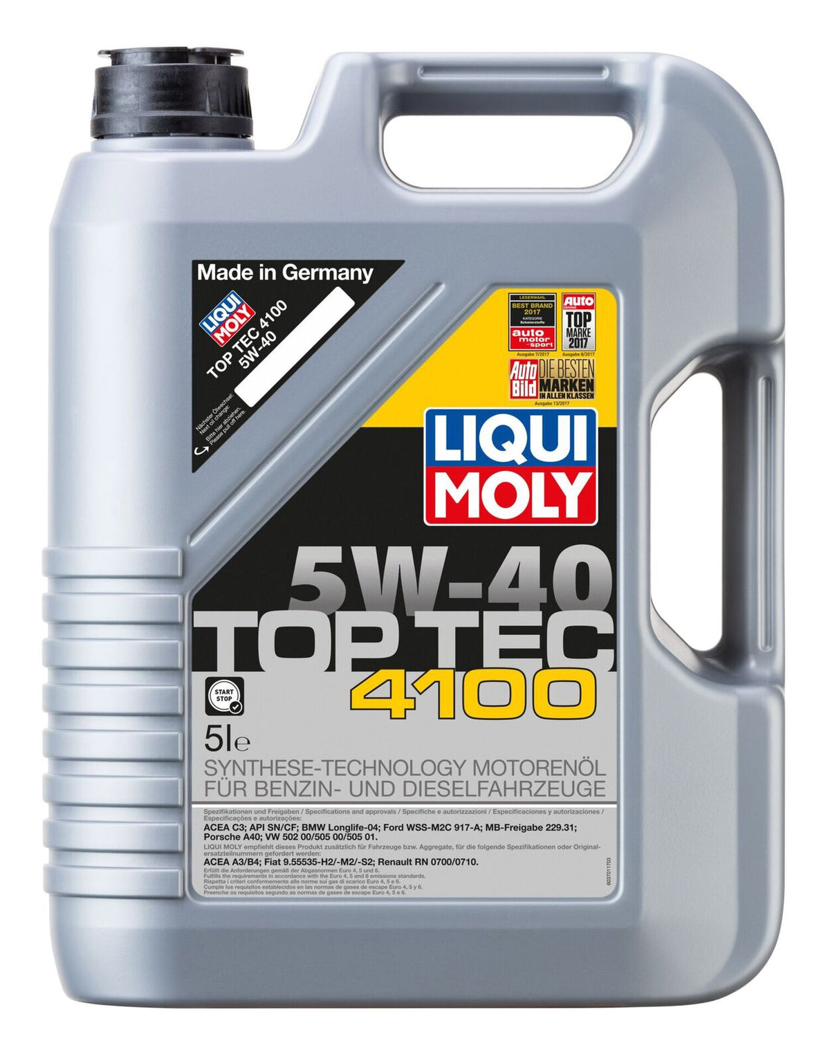 LIQUI MOLY Oil Top Tec 4100 5W-40 5L 9511