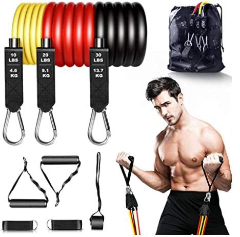 SENYMIN Gym Resistance Band 9PCS Kit