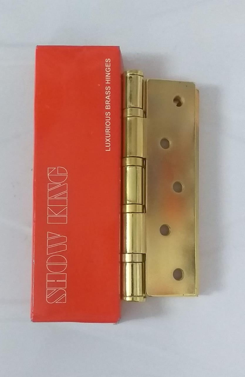 SHOW KING Butt Hinges 5" X 3" Brass Red Box