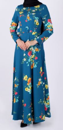 OZ DUMAN Dress Floral Green