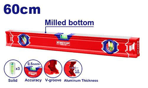 EMTOP Level 60CM ESLL26001 Spirit Level