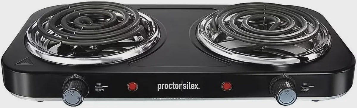 PROCTOR SILEX Hot Plate Double Burner 34115 Hotplate