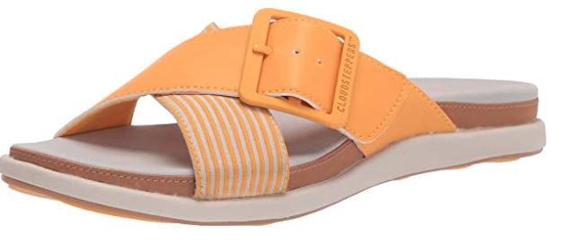CLARKS Footwear Women Eliza April Slide Sandal Yellow
