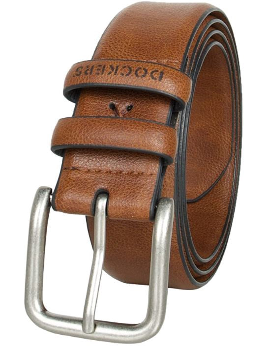 DOCKERS Men Belt Leather Casual Tan