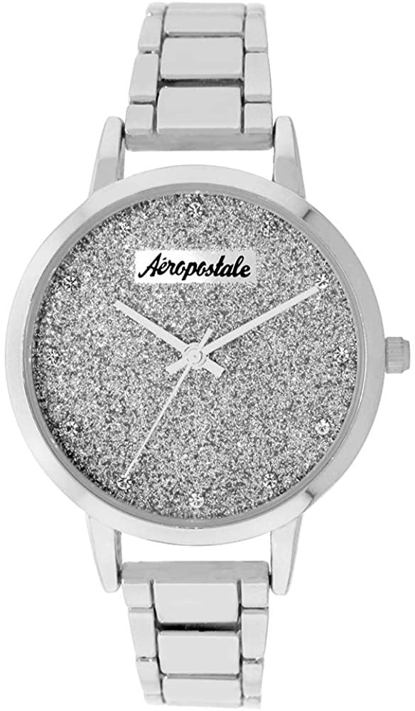 AEROPOSTALE Watch Women Aéropostale Quartz Metal Silver Watch Galaxy Dial Casual Business