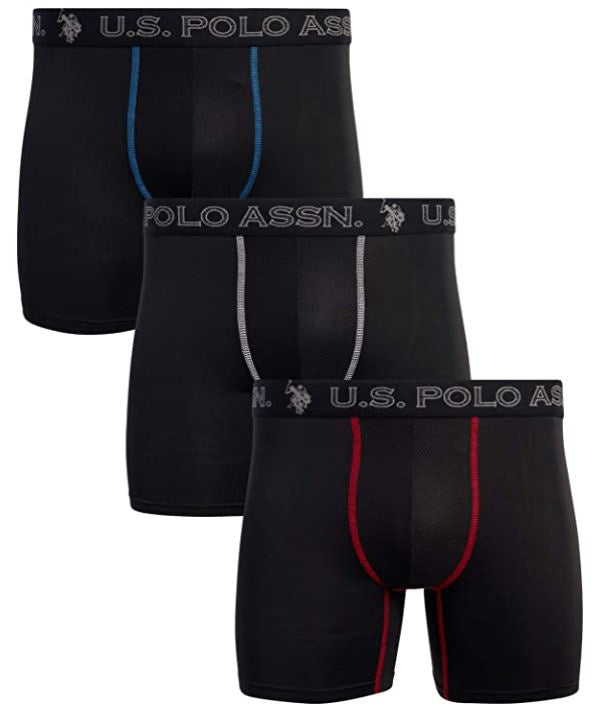 US POLO ASSN. Men Underwear Us Polo Boxer Performance 3PACK