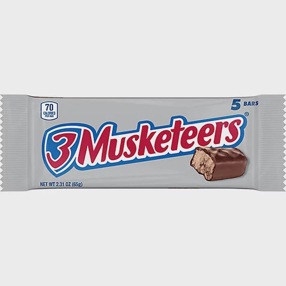 3MUSKETEERS 5 Bar Pack Fun Size 2.31OZ 65G
