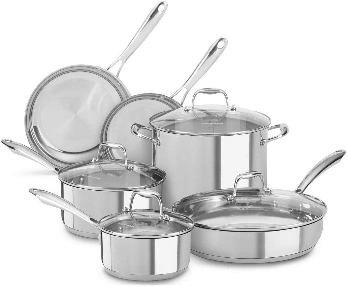 KITCHENAID Pot Set 10PCS Kitchen Aid KC2SS10LS