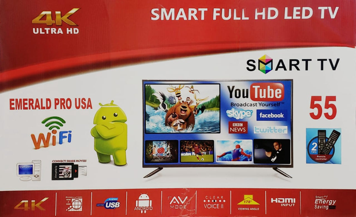 EMERALD Television 55" Smart LED