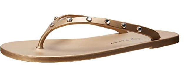 KATY PERRY Footwear Women's GELI-FLIP Flop Wave / Gold / Pink