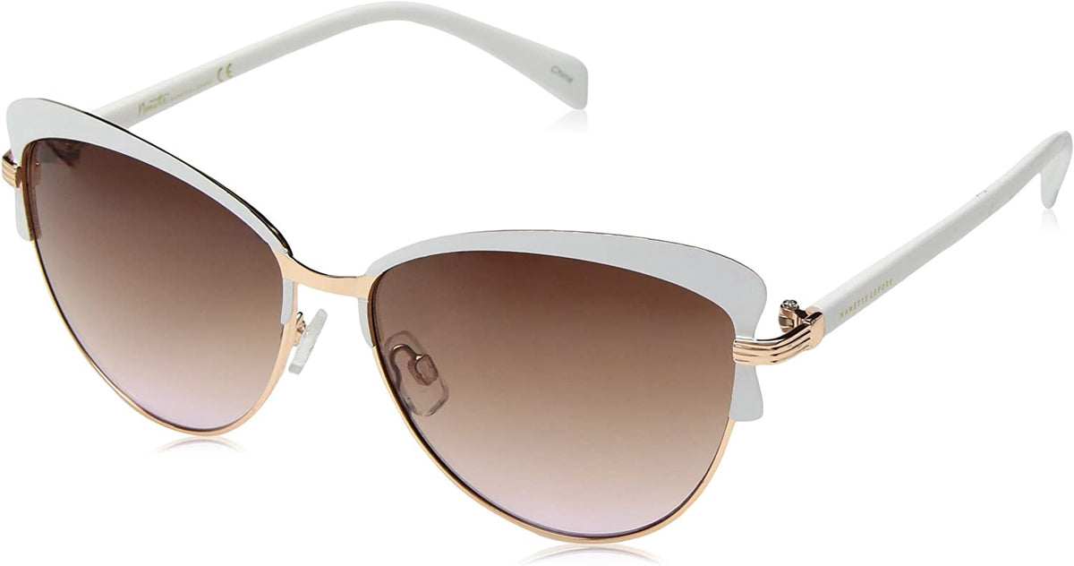 NANETTE LEPORE Sunglasses Women Nanette NN124 Sleek CAT-EYE with 100% Uv Protection 58 MM