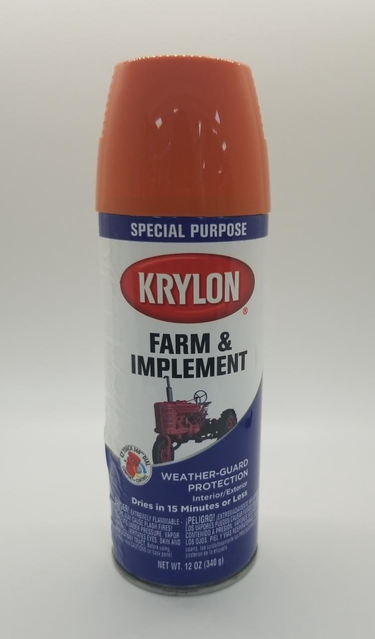 KRYLON Farm Weather Guard Kubota Orange 1821 12OZ