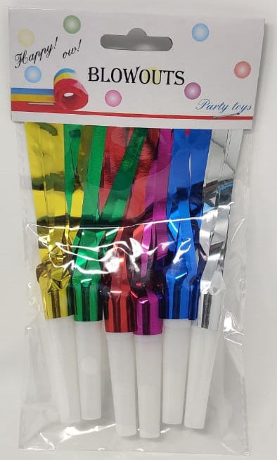 Party Favors Blowouts with Frills 6PCS Pack SSQ11