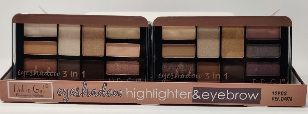 Makeup Eye Shadow Do Do Girl 3 IN 1 D4078