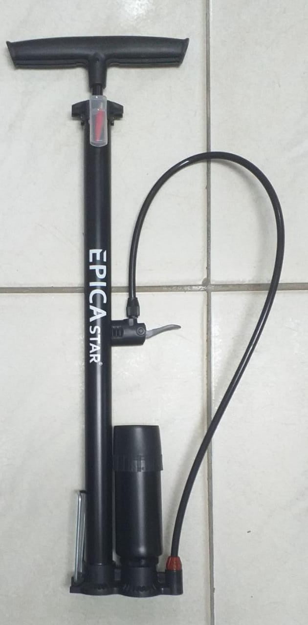 EPICASTAR Bicycle Pump Foot with Cylinder and Guage EP-10092 W/GUAGE Small