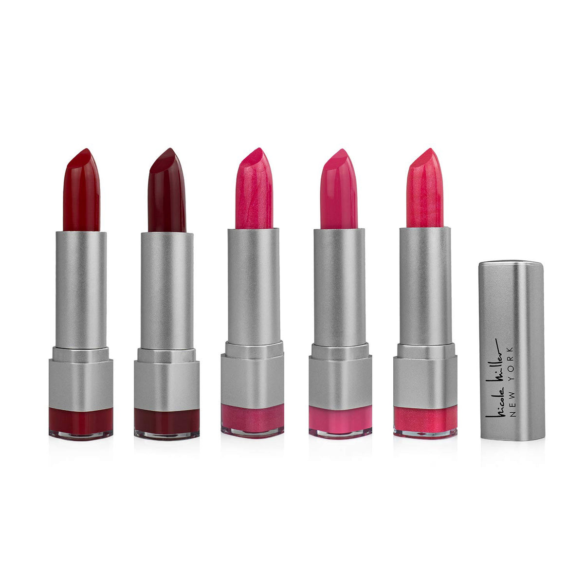 NICOLE MILLER Makeup Lipstick 5 Pack Matte and Shimmer Shades