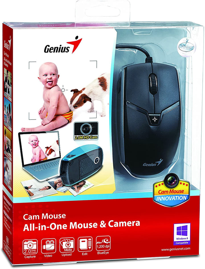 Computer Mouse & Camera Kit Genius USB Cam Blue Eye 69101