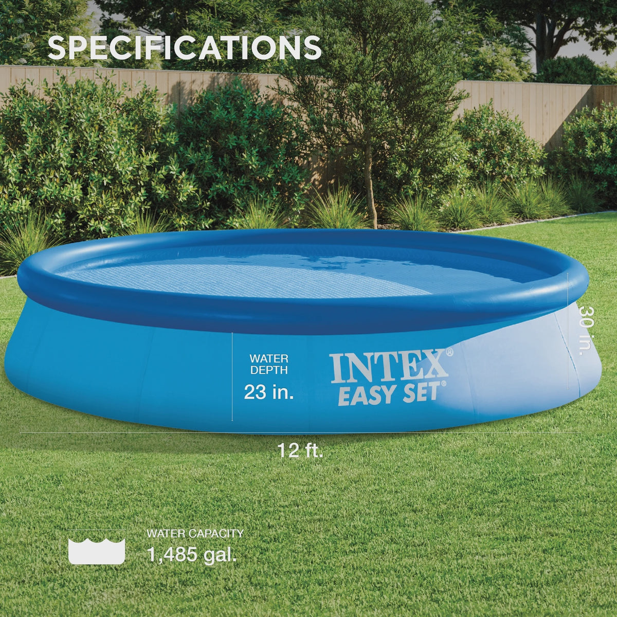 INTEX Pool 28131EH 12' X 30" Easy Set W/FILTER Pump