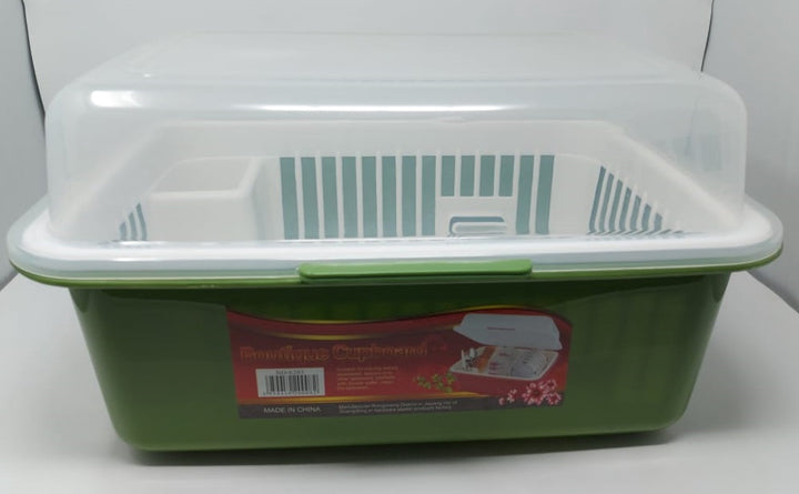 Dish Rack 1 Layer with Cover Plastic 6203 Boutique Cupboard Medium